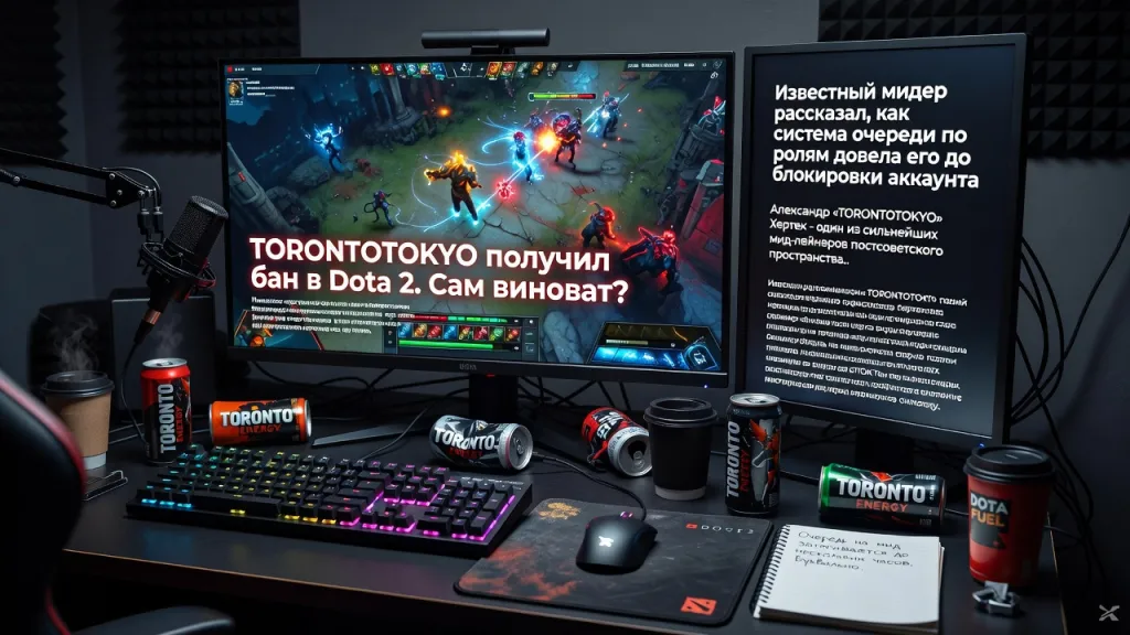 TORONTOTOKYO получил бан в Dota 2. Сам виноват?
